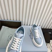 PRADA | Macro Re-Nylon and brushed leather BLUE sneakers - 2EG376 - 5