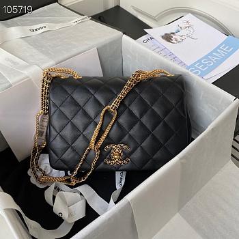 CHANEL | Chain Flap Bag Black - AS2976 - 23.5×6.5×15 cm