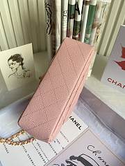 CHANEL | Mini Light Pink Flap Bag With Top Handle - AS2431 - 20x14x7cm - 2