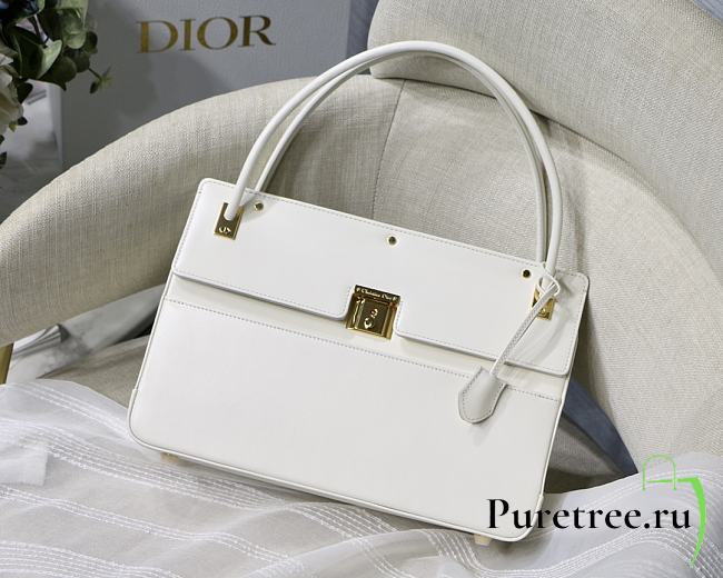 DIOR | Parisienne white bag - M5400U - 30 x 21 x 8.5 cm - 1