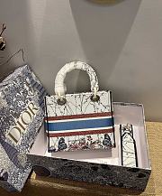 DIOR |  Lady D-Lite bag Latte Multicolor - M0565O - 24 x 20 x 11 cm - 6