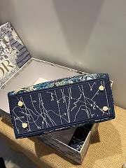 DIOR |  Lady Blue Dior Zodiac bag - M0565O - 24 x 20 x 11 cm - 5