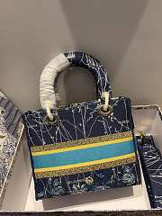 DIOR |  Lady Blue Dior Zodiac bag - M0565O - 24 x 20 x 11 cm - 4