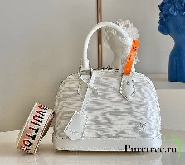 Louis Vuitton | Alma BB White handbag - 23.5 x 17.5 x 11.5 cm - 1