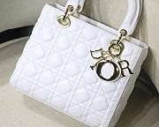 DIOR | Medium Lady White bag - M0565O - 24 x 20 x 11 cm - 3