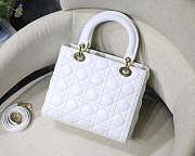 DIOR | Medium Lady White bag - M0565O - 24 x 20 x 11 cm - 4
