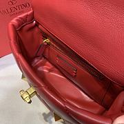 VALENTINO | Medium Roman Stud Bag In Red Nappa - 25 x 16 x 10 cm - 3