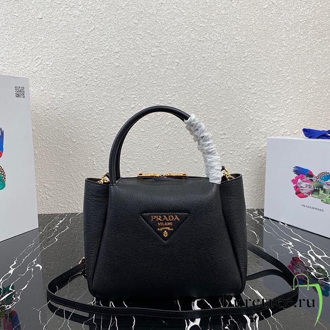 PRADA | Small leather Black handbag - 1BC145 - 23 x 21 x 10 cm - 1
