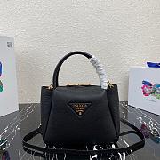 PRADA | Small leather Black handbag - 1BC145 - 23 x 21 x 10 cm - 1