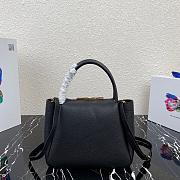 PRADA | Small leather Black handbag - 1BC145 - 23 x 21 x 10 cm - 4