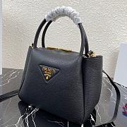 PRADA | Small leather Black handbag - 1BC145 - 23 x 21 x 10 cm - 3