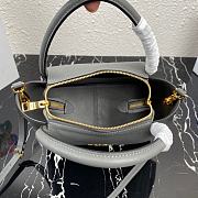 PRADA | Small leather Gray handbag - 1BC145 - 23 x 21 x 10 cm - 6