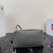 PRADA | Small leather Gray handbag - 1BC145 - 23 x 21 x 10 cm - 4