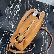 PRADA | Small leather Caramel handbag - 1BC145 - 23 x 21 x 10 cm - 6
