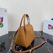 PRADA | Small leather Caramel handbag - 1BC145 - 23 x 21 x 10 cm - 4