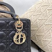 DIOR | Medium Lady Black Gold Bag - M0565 - 24×11×20cm - 4