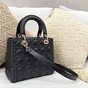 DIOR | Medium Lady Black Gold Bag - M0565 - 24×11×20cm - 3