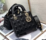 Dior Lady My AbcDior Lambskin Bag Black | M0538 - 1