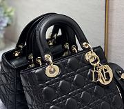 Dior Lady My AbcDior Lambskin Bag Black | M0538 - 5