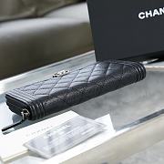 CHANEL | Boy long zippy wallet silver hardware - 19.5 x 10 x 2 cm - 6