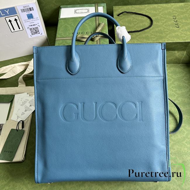 GUCCI | Large Blue tote with logo - ‎674850 - 36 x 37.5 x 12cm - 1