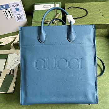 GUCCI | Large Blue tote with logo - ‎674850 - 36 x 37.5 x 12cm