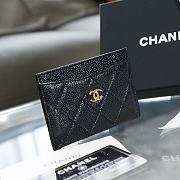 CHANEL | Caviar Leather Classic Card Holder -A31510 - 7.5 x 11 x 0.5cm - 5
