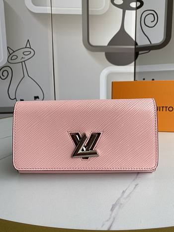 Louis Vuitton | Twist wallet in Pink Epi - M68309 - 19 x 10.5x 2.5 cm