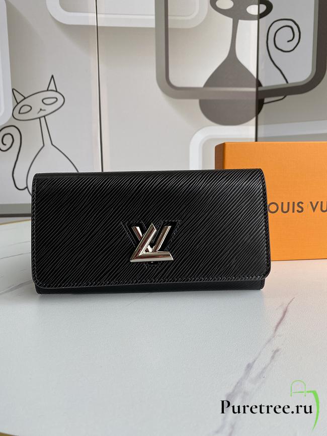 Louis Vuitton | Twist wallet in Black Epi - M68309 - 19 x 10.5x 2.5 cm - 1