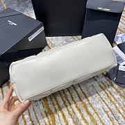 YSL | Medium White Puffer Bag Golden Hardware - 577475 - 35x23x13.5cm - 4