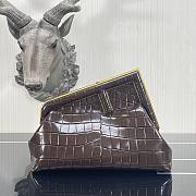 FENDI | First Small brown crocodile bag - 26×9.5×18cm  - 1
