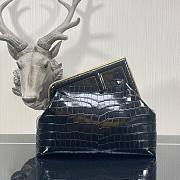 FENDI | First Medium black crocodile bag - 32.5x15x23.5cm  - 1