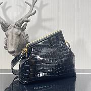 FENDI | First Medium black crocodile bag - 32.5x15x23.5cm  - 6