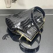 FENDI | First Medium black crocodile bag - 32.5x15x23.5cm  - 4
