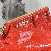 FENDI | First Medium red crocodile bag - 32.5x15x23.5cm  - 6