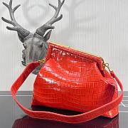 FENDI | First Medium red crocodile bag - 32.5x15x23.5cm  - 4