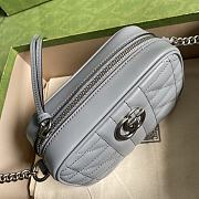 GUCCI | GG Marmont mini shoulder bag gray - ‎634936 - 18 x 12 x 6 cm - 4