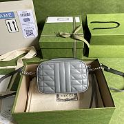 GUCCI | GG Marmont mini shoulder bag gray - ‎634936 - 18 x 12 x 6 cm - 5
