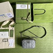 GUCCI | GG Marmont mini shoulder bag gray - ‎634936 - 18 x 12 x 6 cm - 6