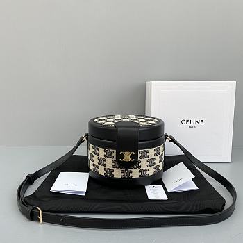 CELINE | Medium Tambour Bag Black 17cm