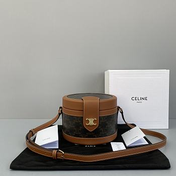 CELINE | Medium Tambour Bag Tan 17cm