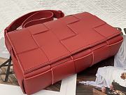 Bottega Veneta | Cassette Intrecciato Red Leather Crossbody Bag 23cm - 6
