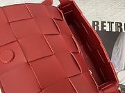 Bottega Veneta | Cassette Intrecciato Red Leather Crossbody Bag 23cm - 5