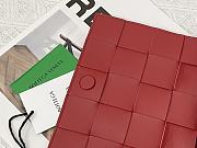 Bottega Veneta | Cassette Intrecciato Red Leather Crossbody Bag 23cm - 3