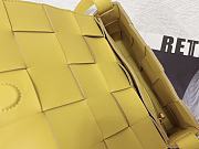 Bottega Veneta | Cassette Intrecciato Yellow Leather Crossbody Bag 23cm - 6