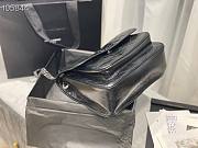 YSL | Niki Medium In Black Crinkled Vintage Leather 633158 28cm - 5