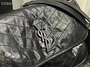 YSL | Niki Medium In Black Crinkled Vintage Leather 633158 28cm - 2
