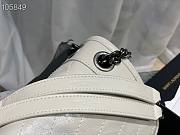 YSL | Niki Medium In White Crinkled Vintage Leather 633158 28cm - 4