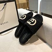 GUCCI | Black Fur Slipper 30123104 - 4