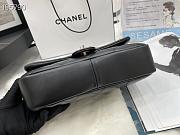 CHANEL | Classic Flap Bag With Bicolor Chain Handle Black AS1354 - 24cm - 5